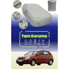 Dokaca Neo Gri Neon Fitilli Kia Rio Hatchback Uyumlu Oto Branda Araba Brandası Koruma Örtüsü