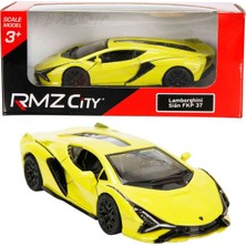 1:32 Rmz City Lamborghini Serisi Die Cast Çek Bırak Model Araba - Sarı Lamborghini Sian Fkp 37