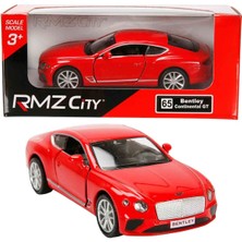 1:32 Rmz City Avrupa Serisi Die Cast Çek Bırak Model Araba - Kırmızı Bentley Continental Gt