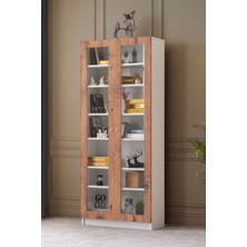 Setay Kitaplık, Lotus Kitaplık, 2 Kapaklı Cam Kapaklı Kitaplık