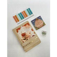 Kağıt Gemi Küçük Prens Temalı Journal Seti Krem Renk Defter/postit/turkuaz Indeks Beyaz Lale Klips Hediyeli