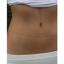 M Miel Bel Zinciri Bel Takısı Vücut Zinciri