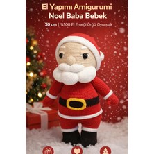 El Yapımı Amigurumi Noel Baba Bebek – 30 cm