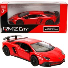 1:32 Rmz City Lamborghini Serisi Die Cast Çek Bırak Model Araba - Kırmızı Lamborghini Aventador Sv Coupe