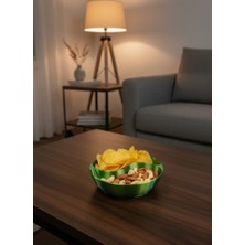 Magne Dekoratif Yeşil Çerezlik Kase 4’lü Set 3X12 cm - TGR1049-1867