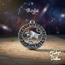 Trakya Tattoo Gümüş Kaplama Burç Kolye Ucu