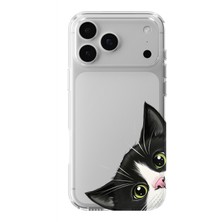 Manitoba Iphone 17 Pro Max Uyumlu Baskılı Yumuşak Silikon Şeffaf Telefon Kılıfı