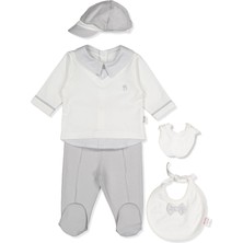 Bebetto Interlok Zıbın Set 5li (Royal Man) Gri