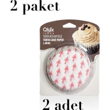 2 Paket Turta Kalıbı Kağıt Geniş Kek Kalıbı Bpa Içermez Qlux Ideas L-00168 Karışık Renk