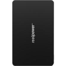 Realpower 5000MAH R Mag Air Magsafe 20W Hızlı Manyetik Wireless Powerbank Siyah Titanyum Mp-5kbt
