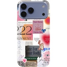 Manitoba Iphone 17 Pro Max Uyumlu Baskılı Yumuşak Silikon Şeffaf Telefon Kılıfı