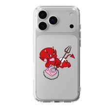 Manitoba Iphone 17 Pro Uyumlu Baskılı Yumuşak Silikon Şeffaf Telefon Kılıfı