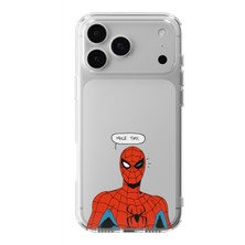 Manitoba Iphone 17 Pro Uyumlu Baskılı Yumuşak Silikon Şeffaf Telefon Kılıfı