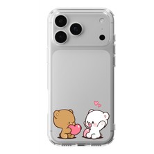 Manitoba Iphone 17 Pro Uyumlu Baskılı Yumuşak Silikon Şeffaf Telefon Kılıfı