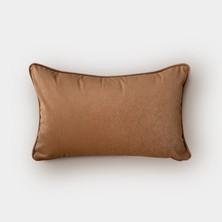 Lidoma Home "terra" Kadife Dokulu Düz Kırlent 30X50 - Kiremit