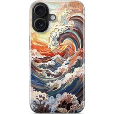 Manitoba Iphone 16 Uyumlu Baskılı Yumuşak Silikon Şeffaf Telefon Kılıfı