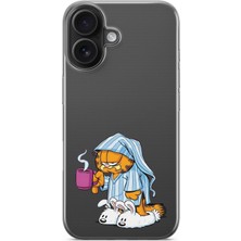 Manitoba Iphone 16 Uyumlu Baskılı Yumuşak Silikon Şeffaf Telefon Kılıfı