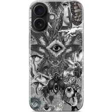 Manitoba Iphone 16 Uyumlu Baskılı Yumuşak Silikon Şeffaf Telefon Kılıfı