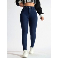 Linarose Kadın Skinny Dar Paça Toparlayıcı Pantolon Jean Solmaz Kadın Jean