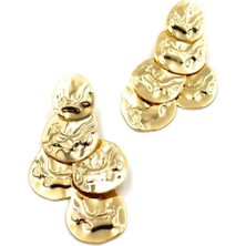 Royaleks Plaka Küpe - Altın