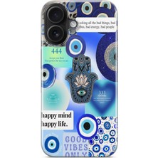 Manitoba Iphone 16 Uyumlu Baskılı Yumuşak Silikon Şeffaf Telefon Kılıfı