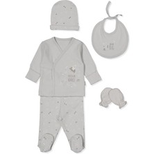 Bebetto Interlok Zıbın Set 5li (Dream Bıg) Gri