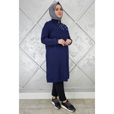 Pys Giyim Kadın Çıtçıt Fermuar Detaylı Tesettür Tunik