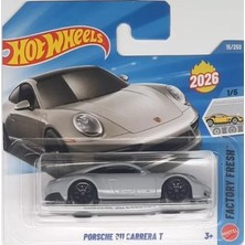 Hot Wheels Porsche 911 Carrera T JJH33 Metal Gövde ile Detaylı Tasarım 1:64 Ölçekli Diecast Model