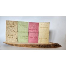 urfakent bilişim ve medya danışmanlık Doğal Üretim Sabunu Karışık (Çörekotu-Çay Ağacı-Yılan Otu-Sarımsak) 8'li Set