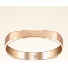 Pare Pırlanta Kare Mat Erkek Alyans