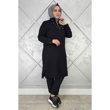 Pys Giyim Kadın Çıtçıt Fermuar Detaylı Tesettür Tunik