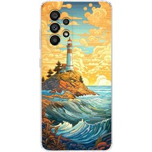 Manitoba Samsung Galaxy A52 Uyumlu Baskılı Yumuşak Silikon Şeffaf Telefon Kılıfı