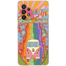 Manitoba Samsung Galaxy A32 Uyumlu Baskılı Yumuşak Silikon Şeffaf Telefon Kılıfı