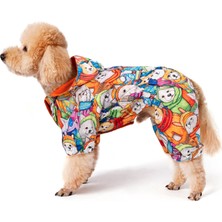 FOURAMOUR İçi Polarlı Su Geçirmez Köpek Tulumu “Happy Winter Dogs”