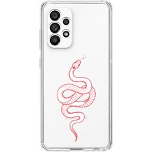 Manitoba Samsung Galaxy A13 Uyumlu Baskılı Yumuşak Silikon Şeffaf Telefon Kılıfı