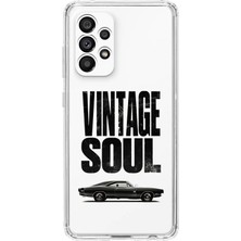 Manitoba Samsung Galaxy A72 Uyumlu Baskılı Yumuşak Silikon Şeffaf Telefon Kılıfı