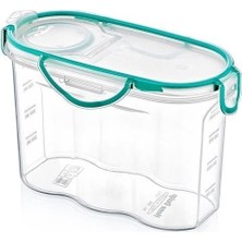 urfakent bilişim ve medya danışmanlık Buffer® Kilitli Kapaklı Contalı Hava,su Sıvı Geçirmez 1,2 Litre Erzak Saklama KABI-SA580