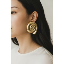 Alya's Aksesuar Vıp Seri Salyangoz Model Küpe