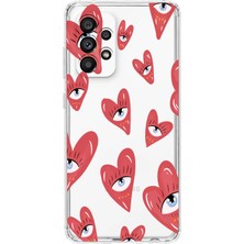 Manitoba Samsung Galaxy A32 Uyumlu Baskılı Yumuşak Silikon Şeffaf Telefon Kılıfı