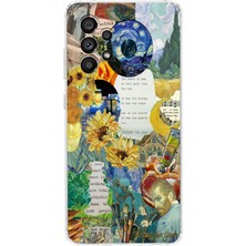 Manitoba Samsung Galaxy A32 Uyumlu Baskılı Yumuşak Silikon Şeffaf Telefon Kılıfı