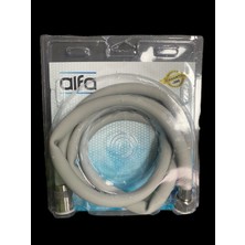 Alfa 0007 Silikonlu Lüks Duş Hortumu Gri