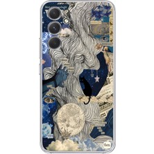 Manitoba Samsung Galaxy A14 Uyumlu Baskılı Yumuşak Silikon Şeffaf Telefon Kılıfı