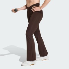 Adidas Performance KS8127 3-Strıpes Studıo All Me Flare X-Over Leggıngs