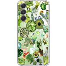 Manitoba Samsung Galaxy A54 Uyumlu Baskılı Yumuşak Silikon Şeffaf Telefon Kılıfı