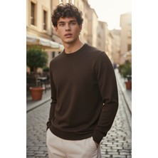 Mandala Tekstil Erkek Regular Fit  Bisiklet Yaka Pamuklu Triko Kazak