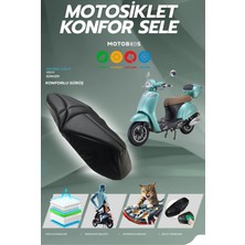 Motobros Falcon Soft Konfor Sele Visco Sünger Sele Kılıfı Sele Örtüsü