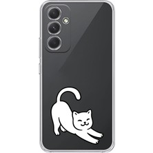 Manitoba Samsung Galaxy A34 Uyumlu Baskılı Yumuşak Silikon Şeffaf Telefon Kılıfı