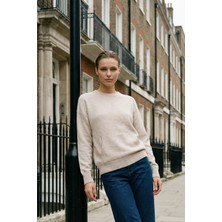 Amia&Co. Bej Basic Sweatshirt