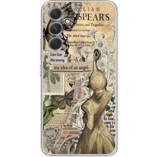 Manitoba Samsung Galaxy A54 Uyumlu Baskılı Yumuşak Silikon Şeffaf Telefon Kılıfı