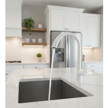 Emfa Aksesuar Beyaz Spiralli Mutfak Bataryası -Beyaz Gizli Spiralli Mutfak Bataryası